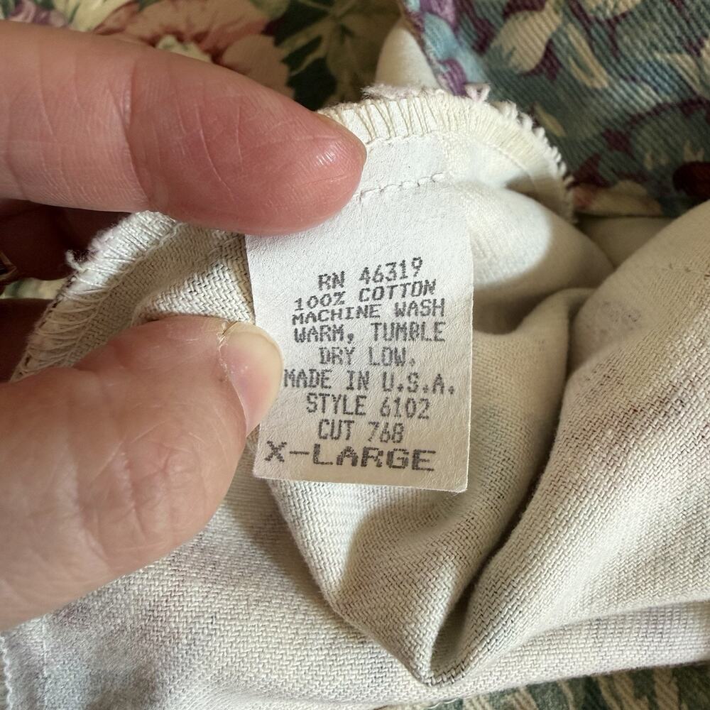 Vintage Floral Tapestry Blazer Gotcha Covered Women’s Size XL USA Made - Picture 8 of 12